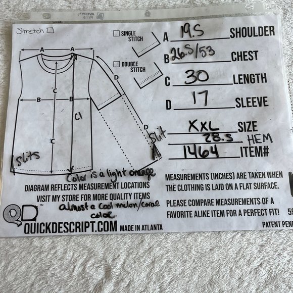 Old Navy Womens Shirt Top Tunic Size XXL Orange Boho Peasant Lightweight Cotton - Picture 3 of 14